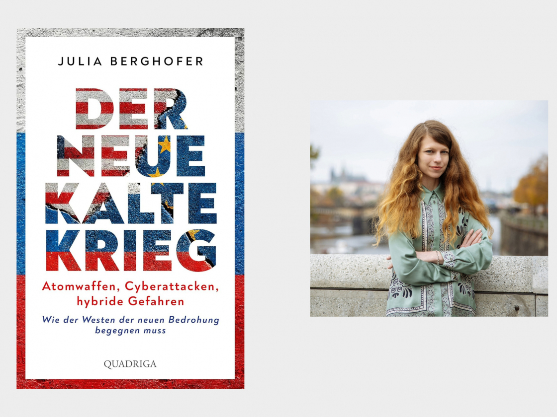 Buchcover und Porträt der Autorin