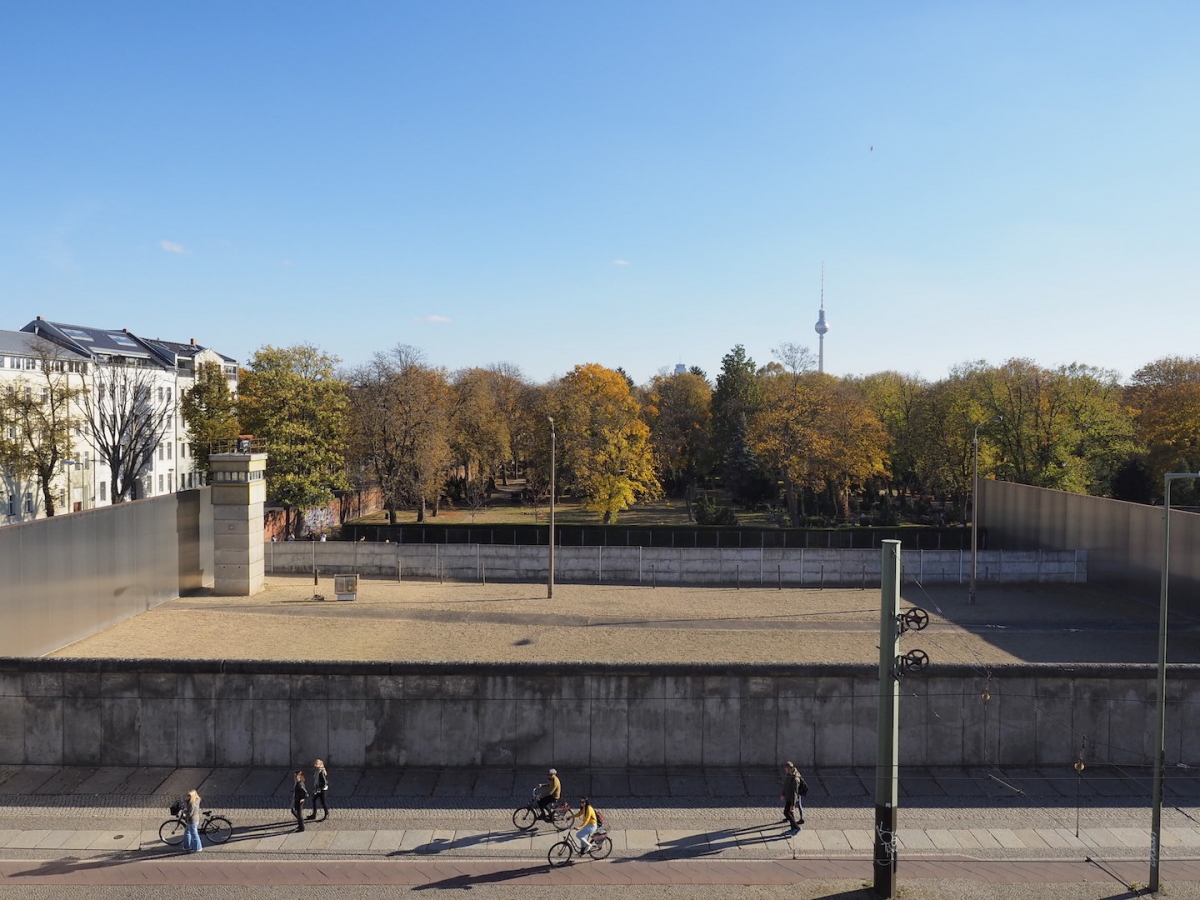 Der Grenzstreifen in der Bernauer Straße