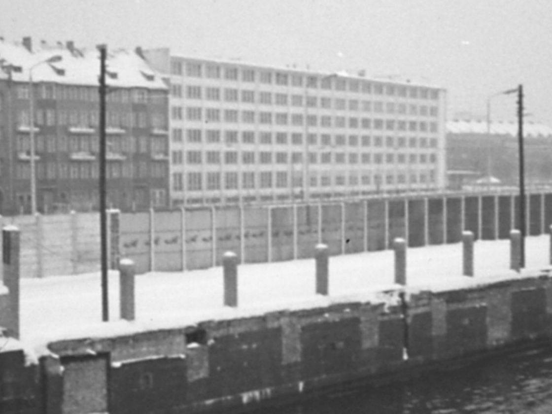 Grenzanlagen an der heutigen East Side Gallery