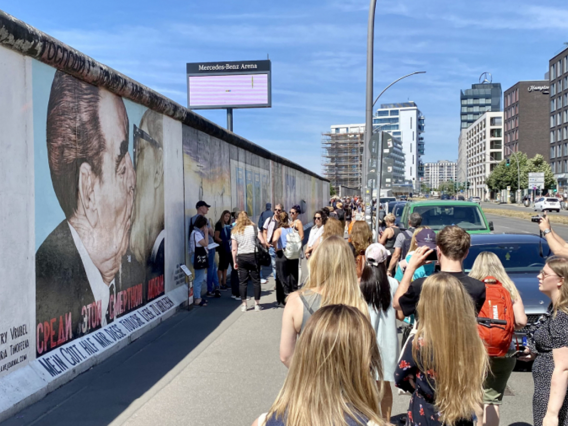 Blick auf die East Side Gallery