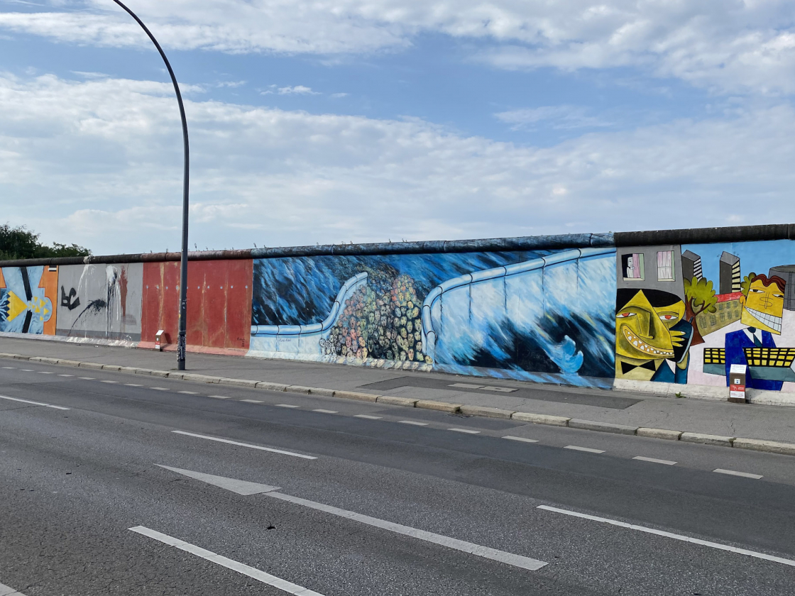 Blick auf die East Side Gallery