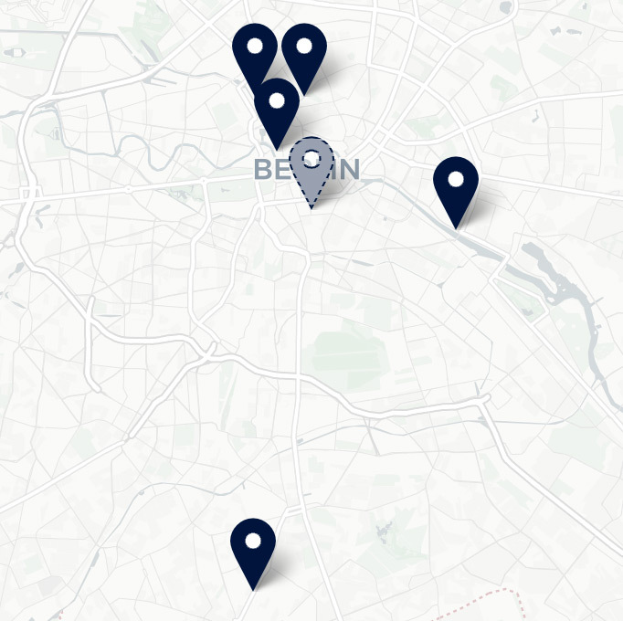 Standortkarte Stiftung Berliner Mauer
