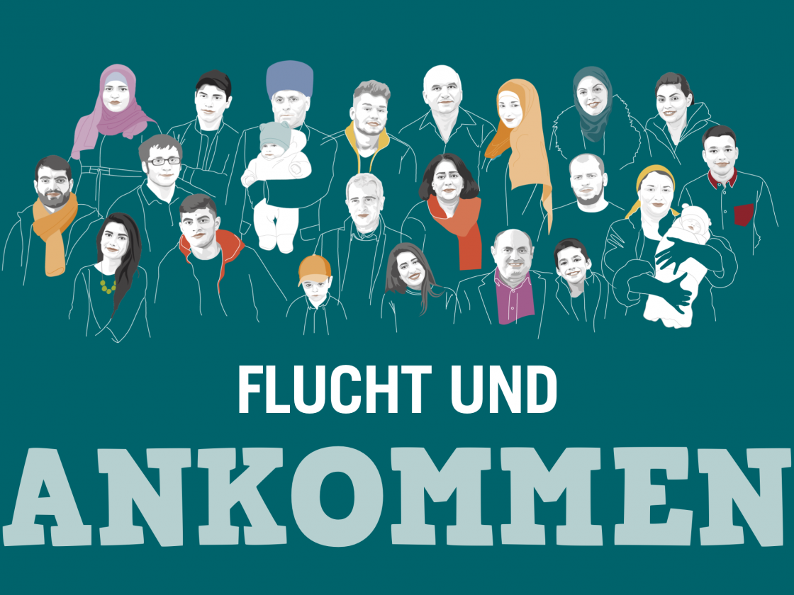 Illustration der Familien der Ausstellung